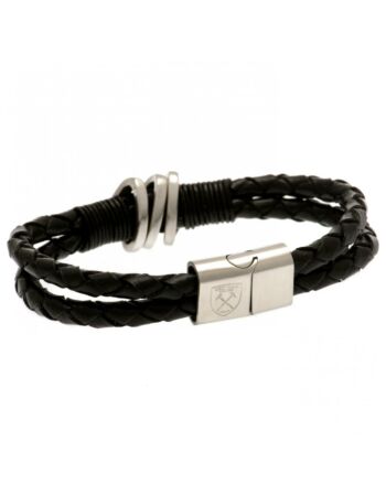 West Ham United FC Leather Bracelet-123033