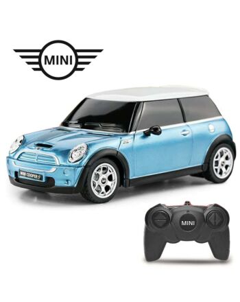 Mini Cooper S Radio Controlled Car 1:24 Scale Blue-188388