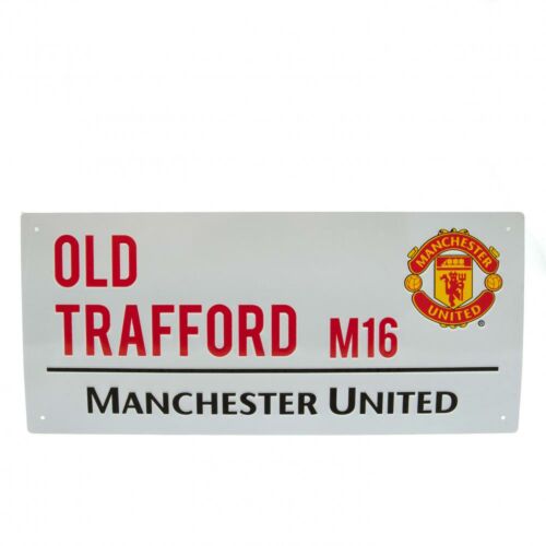 Manchester United FC White Street Sign-113813