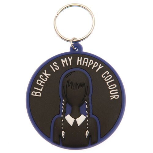 Wednesday Happy Colour PVC Keyring-TM-03269